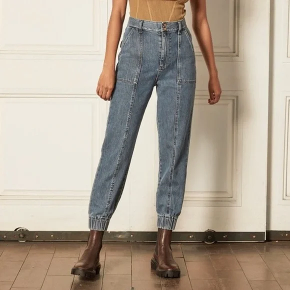 Free People Boyish Nico Denim Utility Jogger - Picture 4 of 8